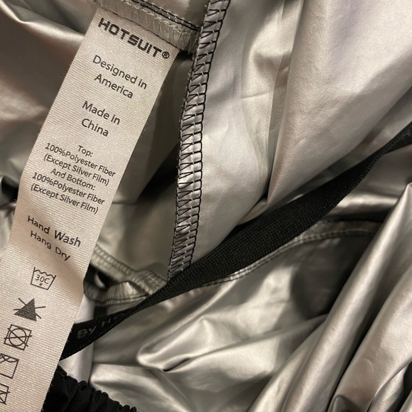 Hot Suit Sauna Suit Pants Mens 4XL Black White Graphic Hotsuit Sweat Jogger - Picture 8 of 8